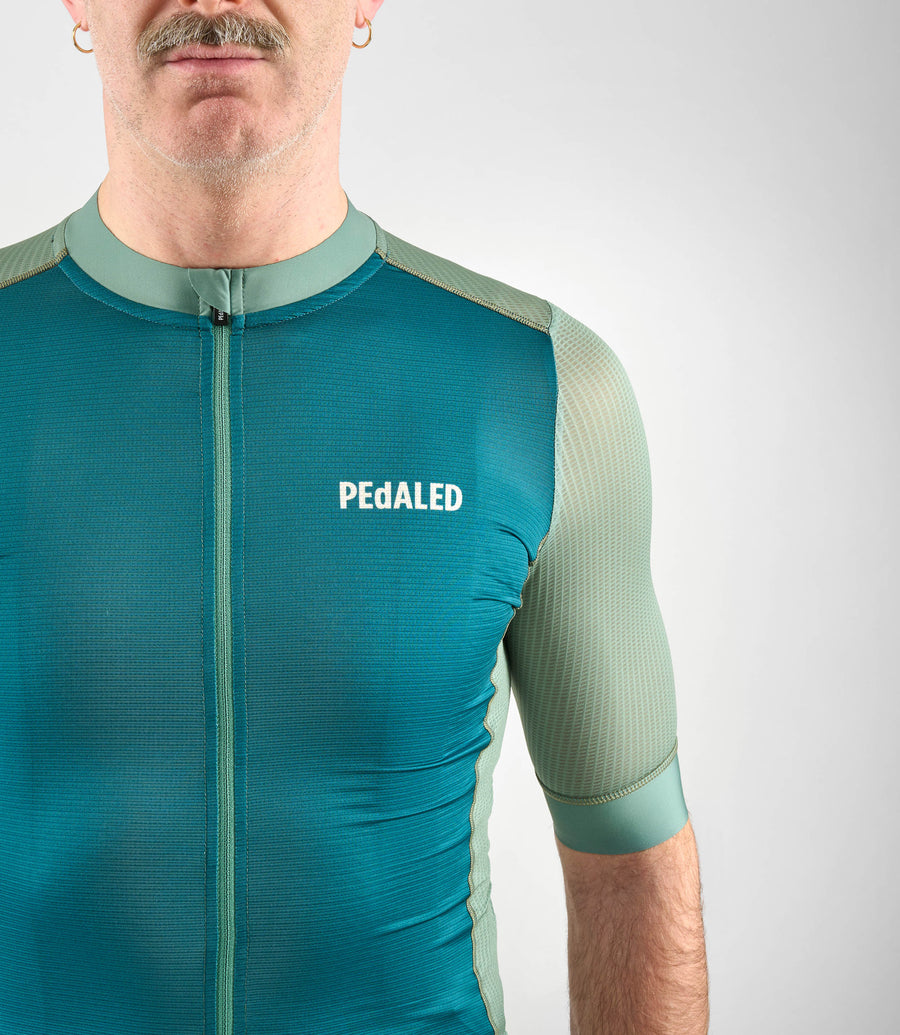 Pedaled Element Men's Jersey Radtrikot Light Green