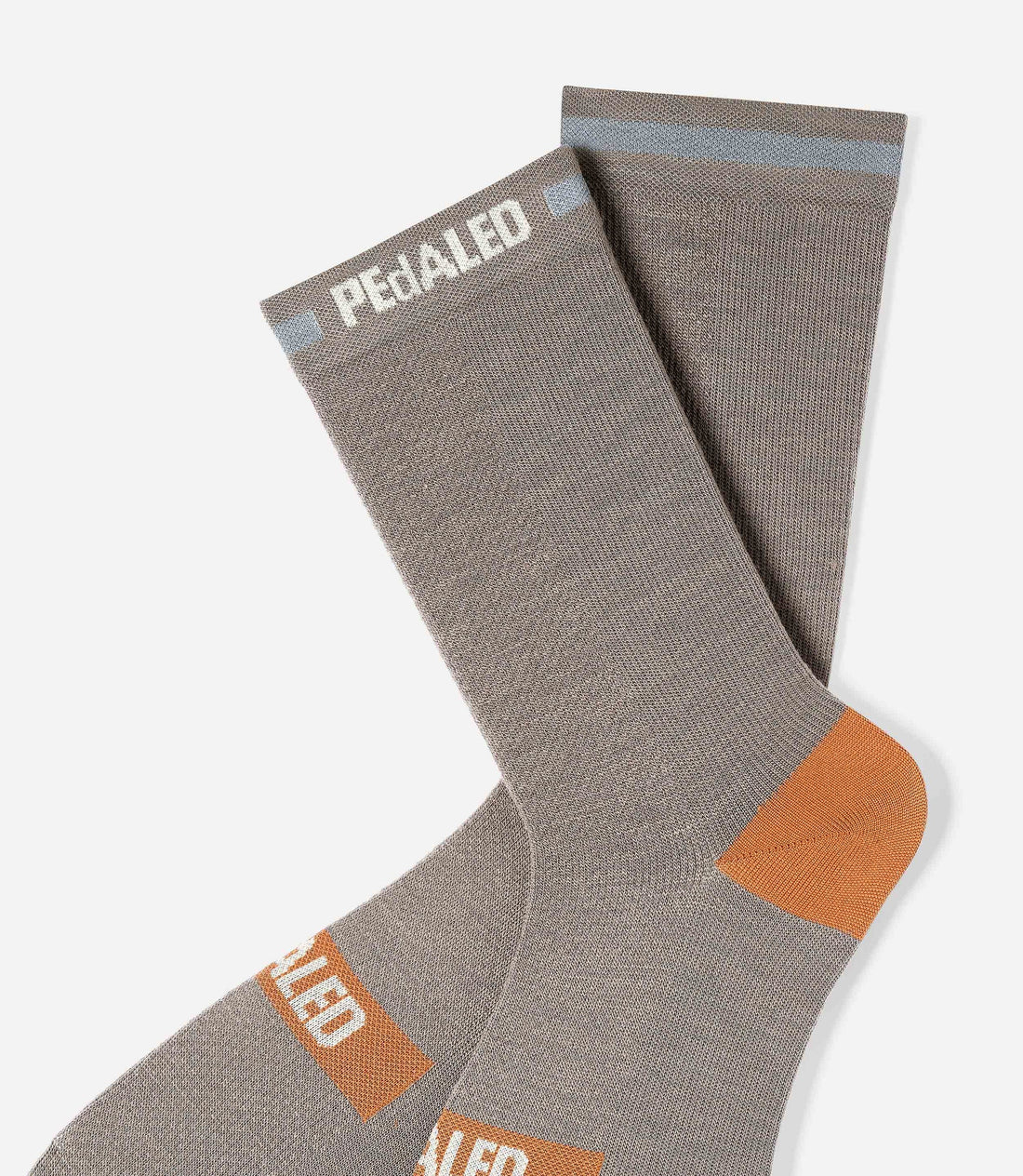 Pedaled Odyssey Merino Reflective Socks Merino Radsocken Grey