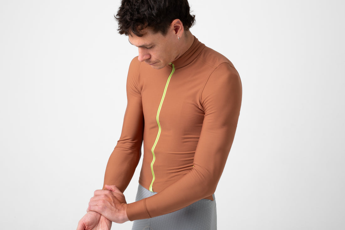Isadore Men's Echelon Thermal Long Sleeve Jersey Argan Oil