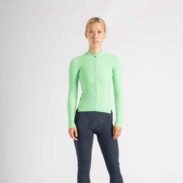 Universal Colours Mono Women’s Long Sleeve Jersey Radtrikot langarm Mint Green