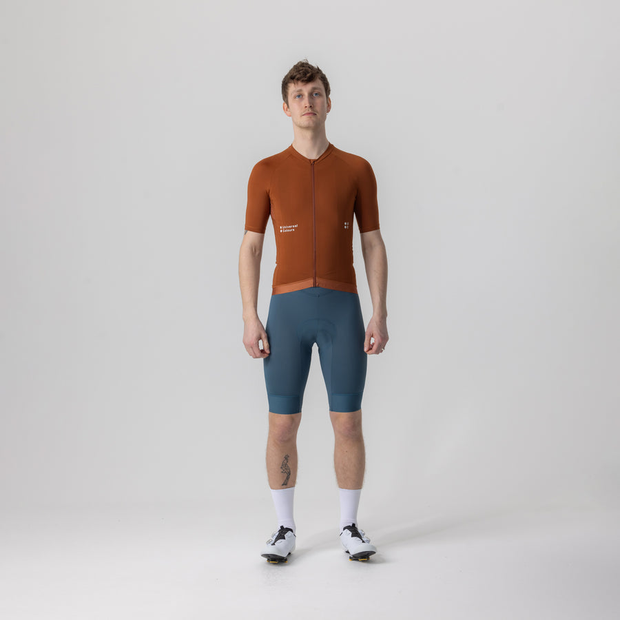 Universal Colours Mono Men's Short Sleeve Jersey Radtrikot Atacama Copper