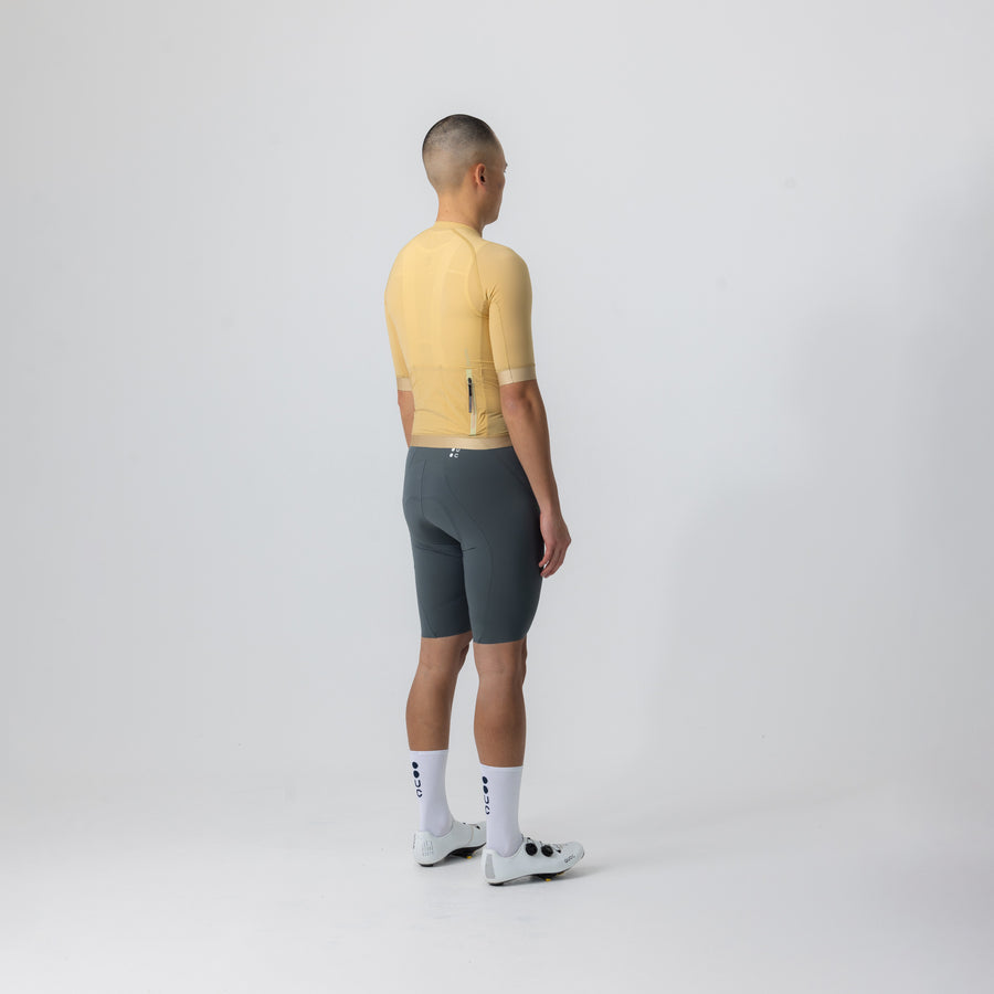 Universal Colours Chroma Men's Short Sleeve Jersey Radtrikot Sand Brown
