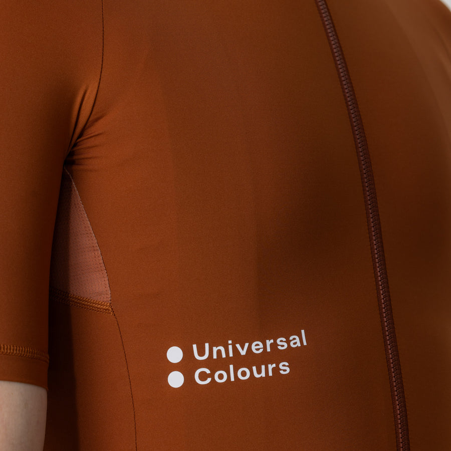 Universal Colours Mono Men's Short Sleeve Jersey Radtrikot Atacama Copper