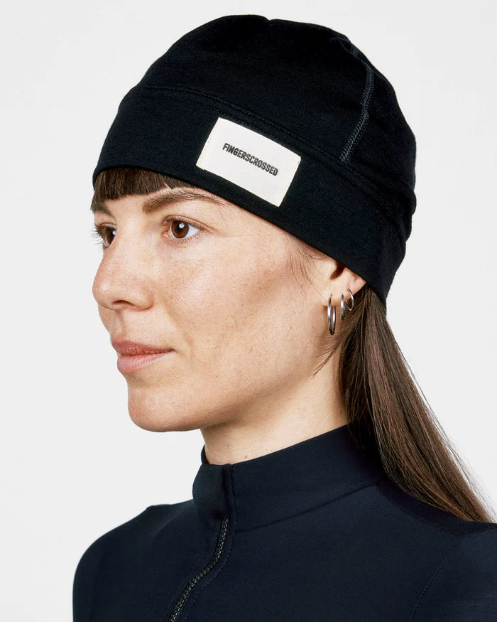 Fingerscrossed Unisex Merino Beanie Mütze Black
