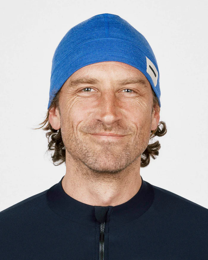 Fingerscrossed Unisex Merino Beanie Mütze Blue