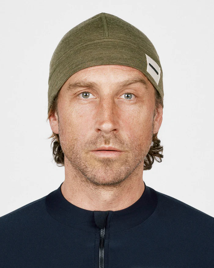 Fingerscrossed Unisex Merino Beanie Mütze Olive