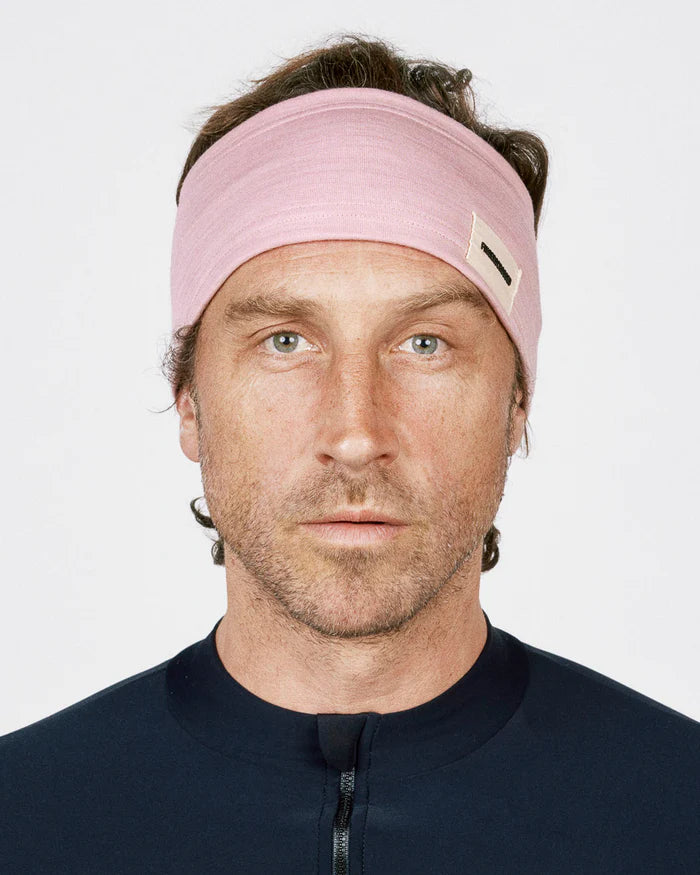 Fingerscrossed Unisex Merino Headband Stirnband Dusty Rose