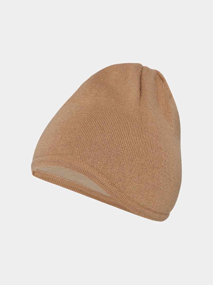 Café du Cycliste Marianne Unisex Merino Beanie Heather Beige