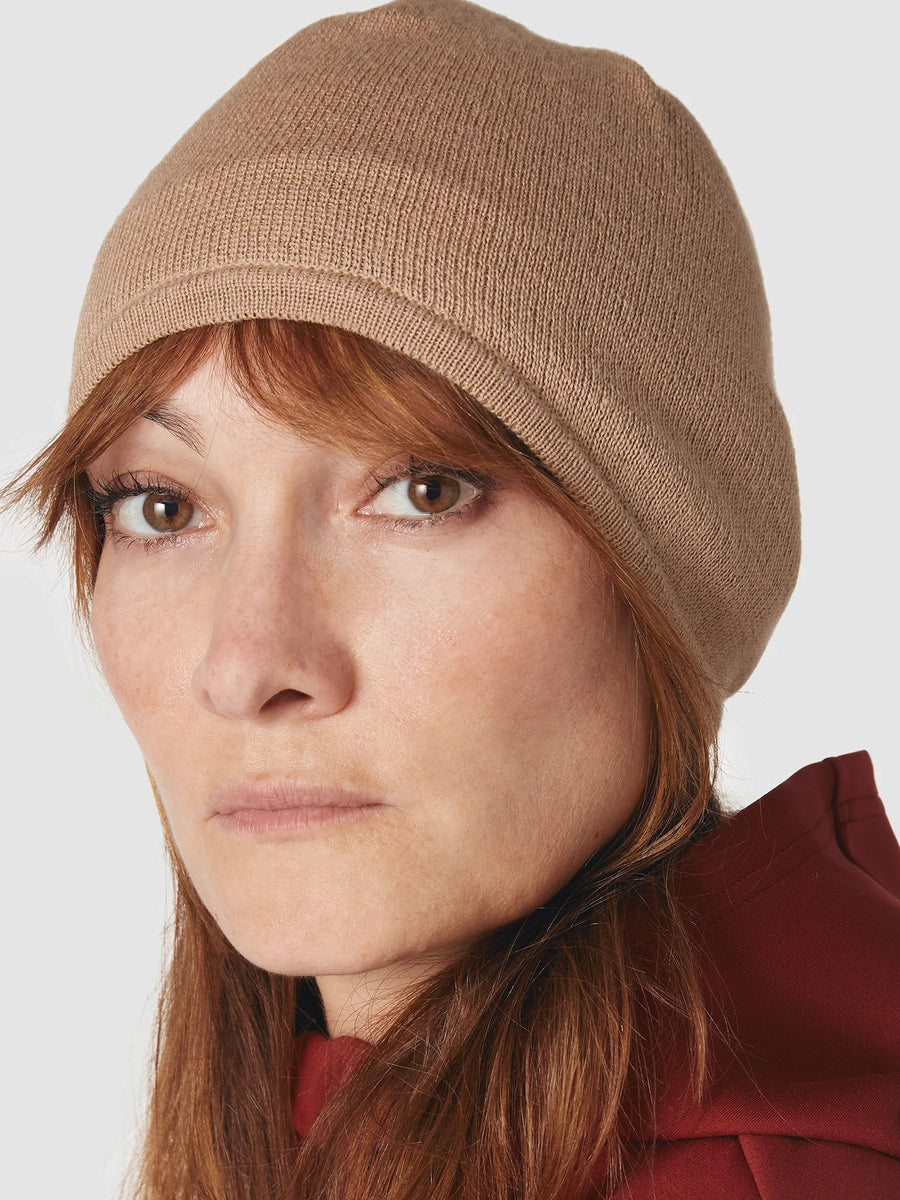 Café du Cycliste Marianne Unisex Merino Beanie Heather Beige