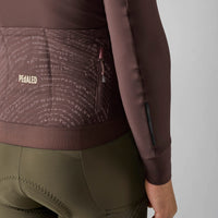 Pedaled Odyssey Long Sleeve Jersey Radtrikot langarm Brown