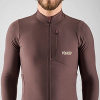 Pedaled Odyssey Long Sleeve Jersey Radtrikot langarm Brown