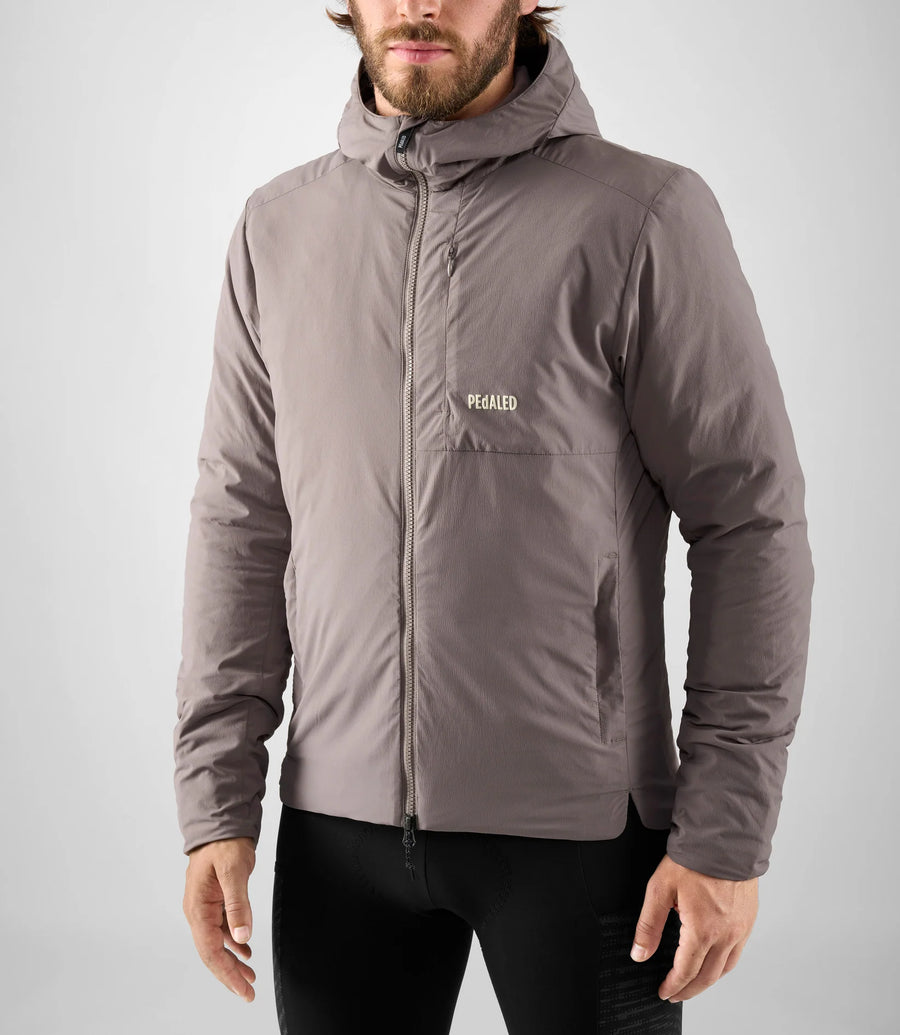 Pedaled Odyssey Insulated Hooded Jacket Winter Fahrradjacke Grey