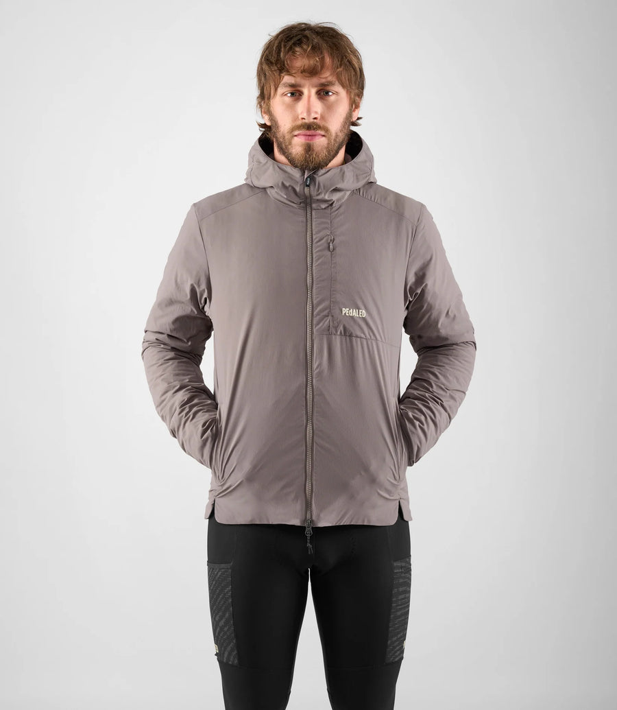 Pedaled Odyssey Insulated Hooded Jacket Winter Fahrradjacke Grey