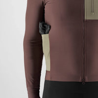 Pedaled Odyssey Hooded Long Sleeve Jersey Radtrikot langarm Brown