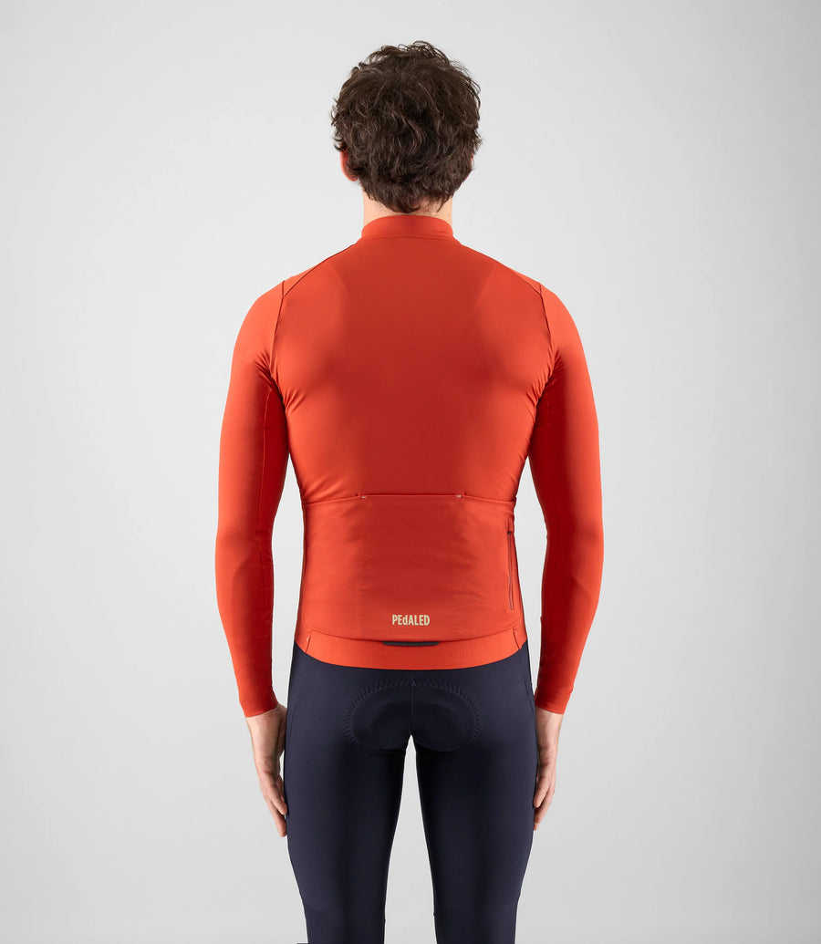 Pedaled Element Long Sleeve Jersey Radtrikot langarm Red