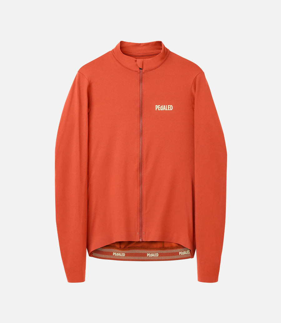 Pedaled Element Long Sleeve Jersey Radtrikot langarm Red