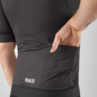 Pedaled Element Mesh Jersey Radtrikot Charcoal Gray
