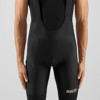 Pedaled Element Thermo Bib Shorts gebürstete kurze Trägerhose Black
