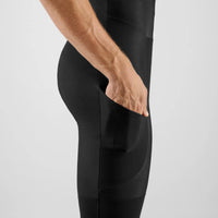 Pedaled Element Thermo Bib Shorts gebürstete kurze Trägerhose Black