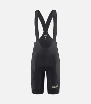 Pedaled Element Thermo Bib Shorts gebürstete kurze Trägerhose Black