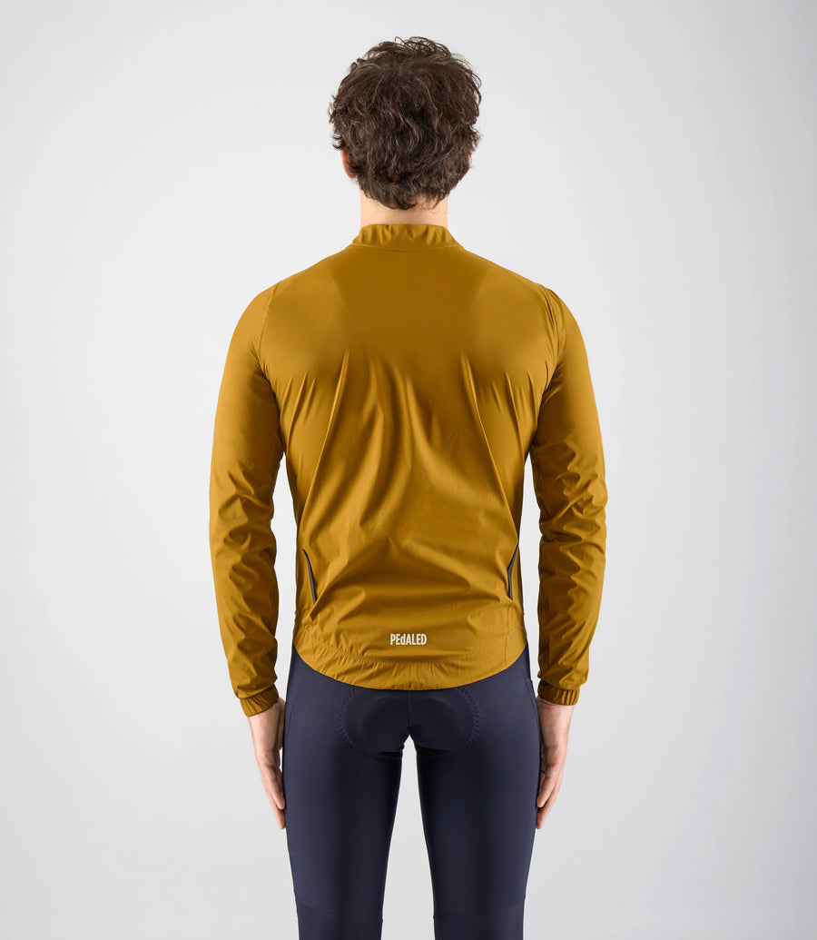 Pedaled Element Waterproof Jacket Regen Fahrradjacke Mustard
