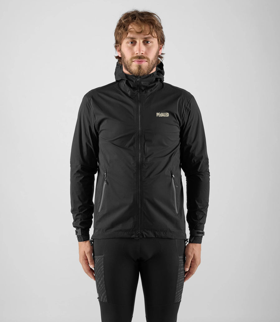 Pedaled Odyssey Shell Jacket Black Regen Fahrradjacke Black
