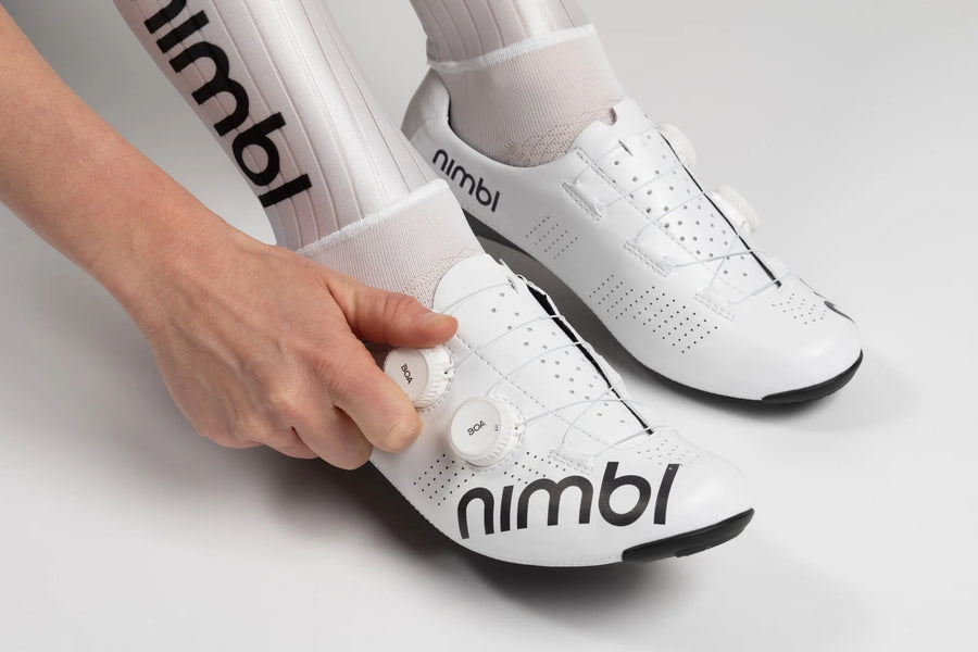 Chaussures Nimbl Exceed Road Chaussures Route Tout Blanc