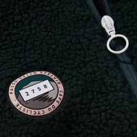 Café du Cycliste Ondine Unisex Fleece Top Dark Green