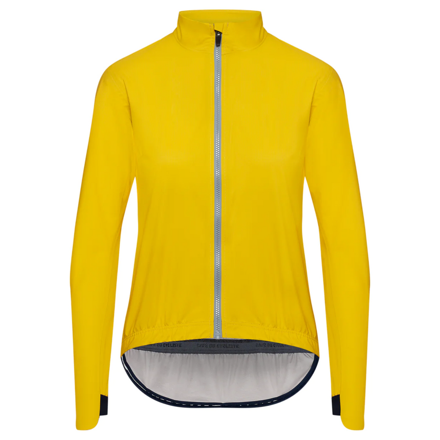 Café du Cycliste Suzette Women's Lightweight Rain Jacket Regenjacke Lemon Chrome