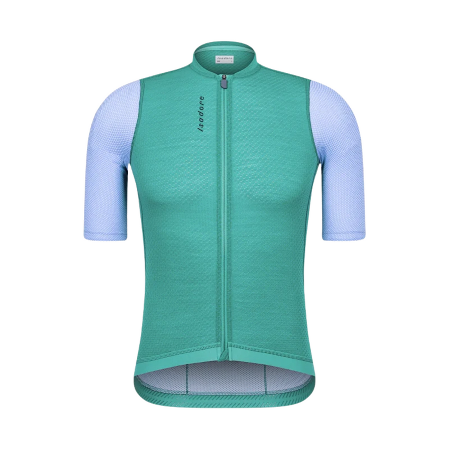 Isadore Signature Merino Air Jersey Radtrikot Green Bottle