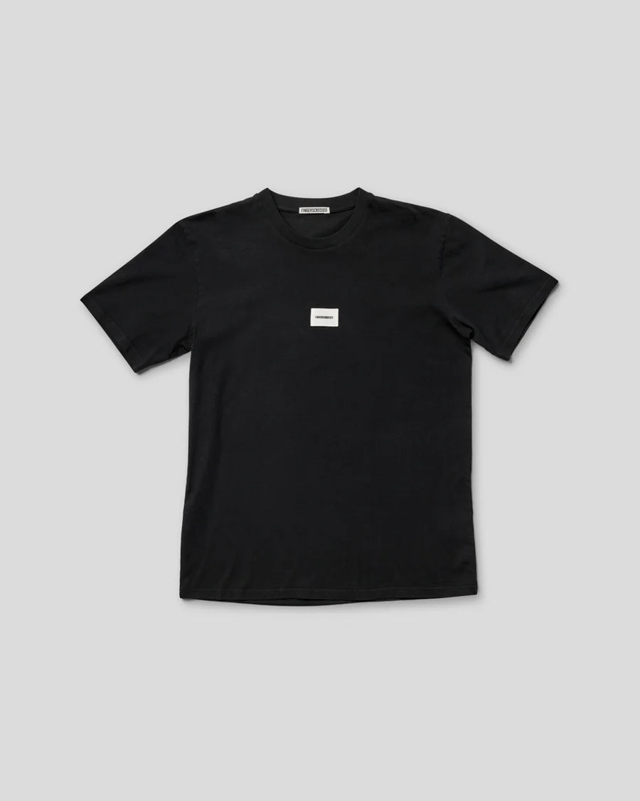 Fingerscrossed Tee Classic Logo Unisex T-Shirt FINGERSCROSSED Black