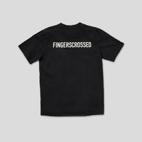 Fingerscrossed Tee Classic Logo Unisex T-Shirt FINGERSCROSSED Black