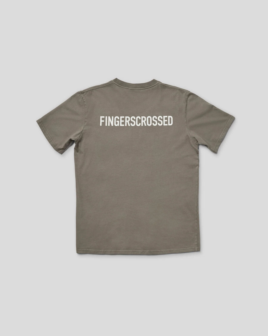 Fingerscrossed Tee Classic Logo Unisex T-Shirt FINGERSCROSSED Olive