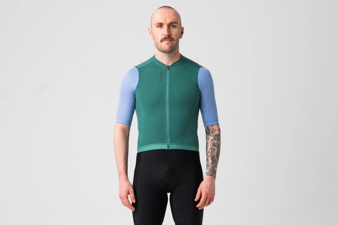 Isadore Signature Merino Air Jersey Radtrikot Green Bottle