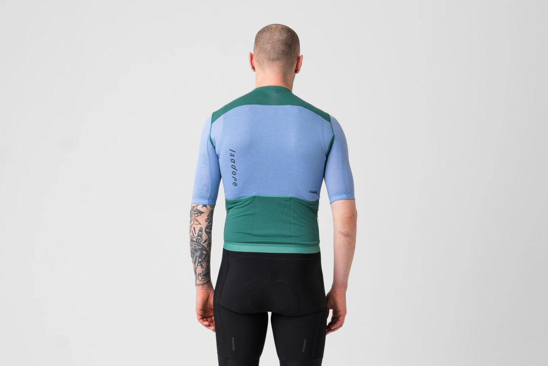 Isadore Signature Merino Air Jersey Radtrikot Green Bottle