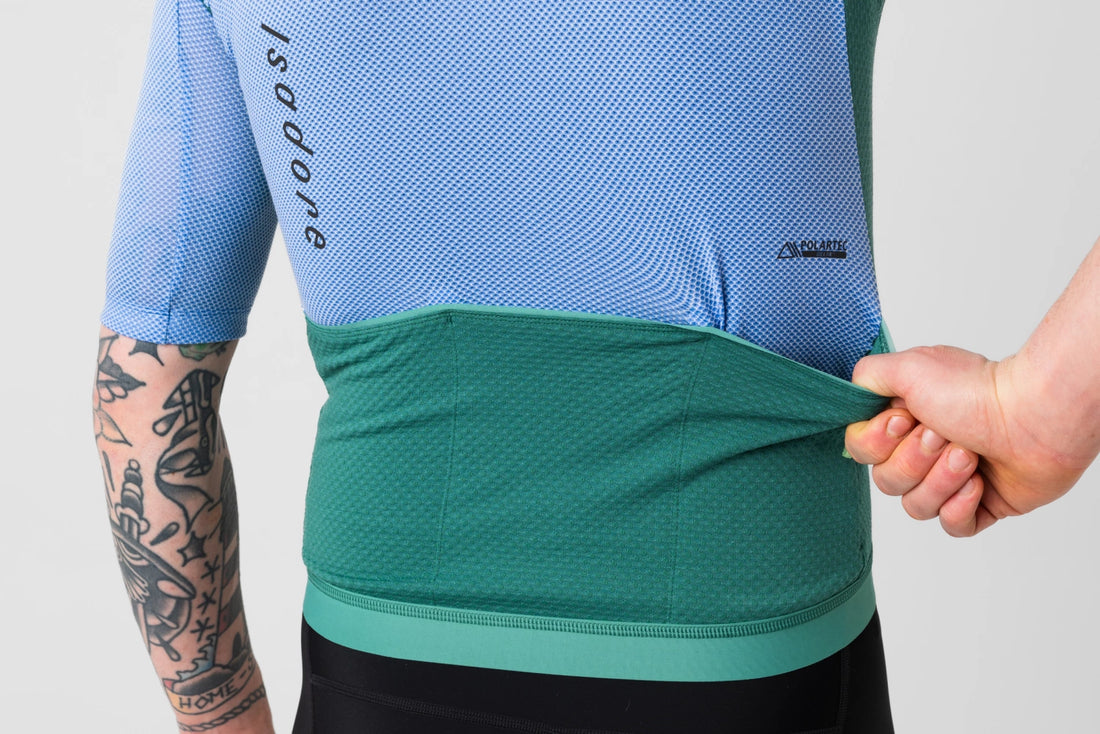 Isadore Signature Merino Air Jersey Radtrikot Green Bottle