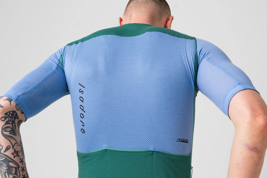 Isadore Signature Merino Air Jersey Radtrikot Green Bottle