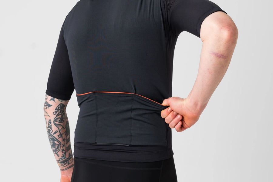 Isadore Signature Merino Tech Jersey Radtrikot Anthracite