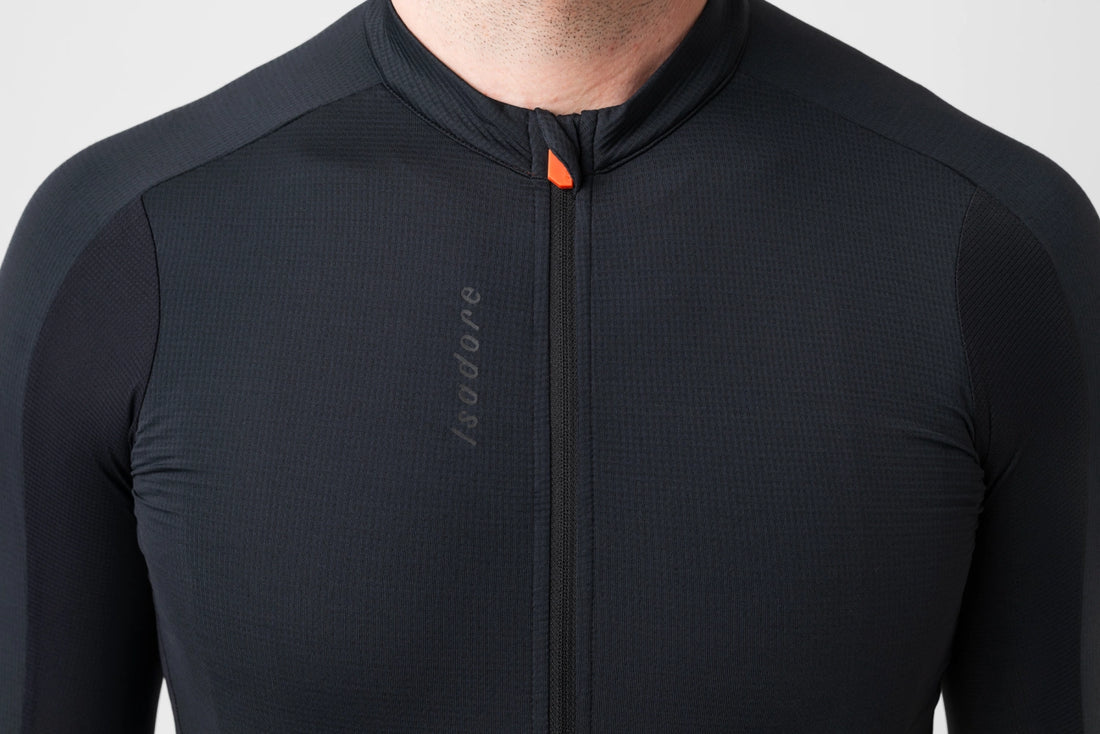 Isadore Signature Merino Tech Jersey Radtrikot Anthracite