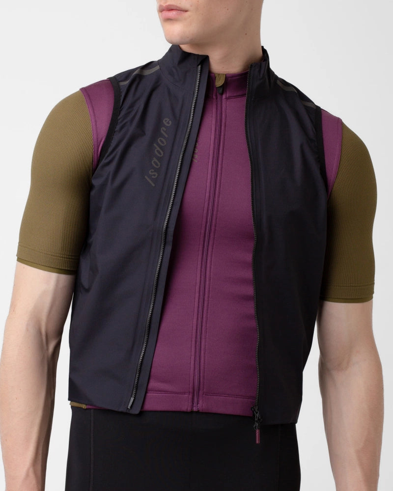 Isadore Signature Rain Gilet Windweste Anthracite