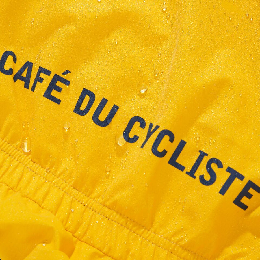 Café du Cycliste Suzette Men's Lightweight Rain Jacket Regenjacke Lemon Chrome