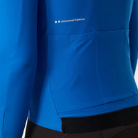 Universal Colours Mens Mono Long Sleeve Jersey Radtrikot langarm Electric Blue