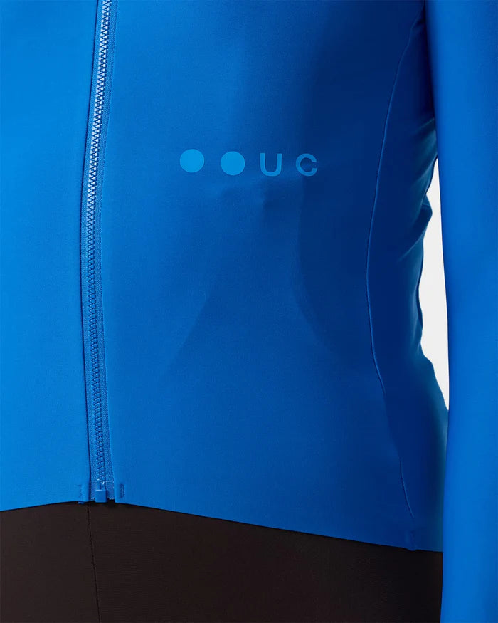 Universal Colours Mens Mono Long Sleeve Jersey Radtrikot langarm Electric Blue