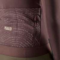 Pedaled Odyssey Women's Long Sleeve Jersey Radtrikot langarm Brown