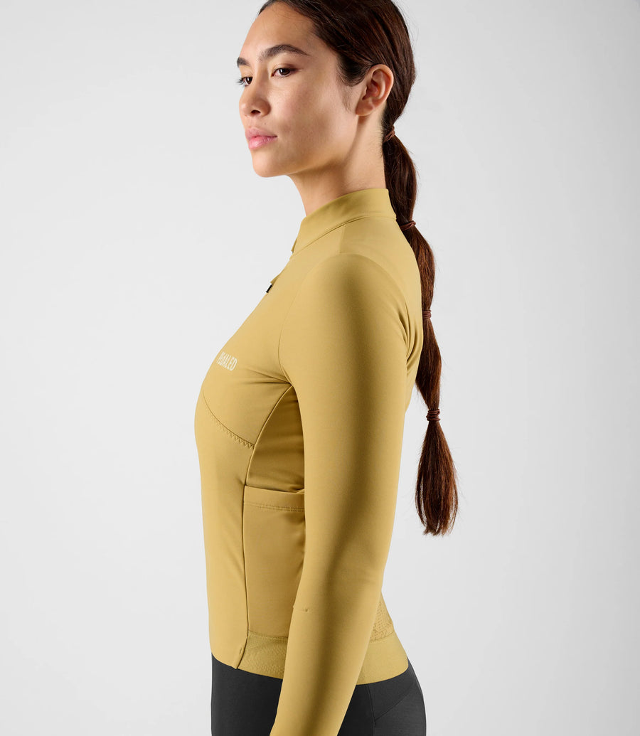 Pedaled Odyssey Women's Long Sleeve Jersey Radtrikot langarm Light Green