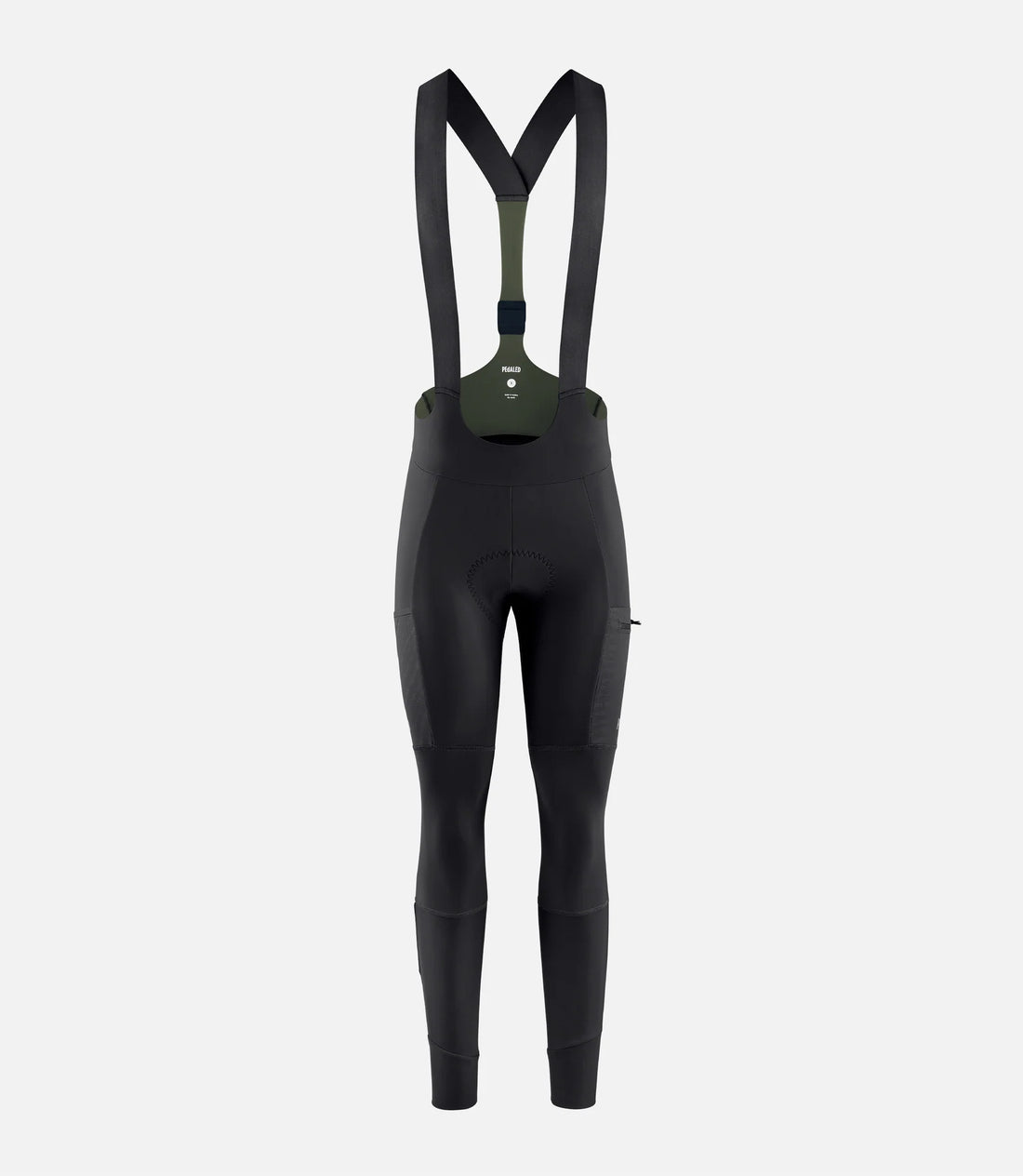 Pedaled Odyssey Women's Tight Thermo Trägerhose Black Green