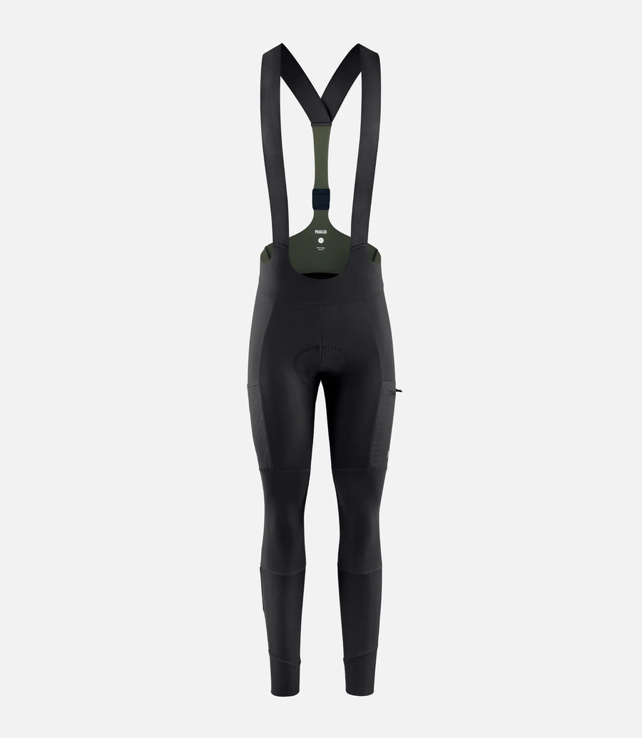 Pedaled Odyssey Women's Tight Thermo Trägerhose Black Green