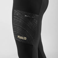Pedaled Odyssey Women's Tight Thermo Trägerhose Black Green