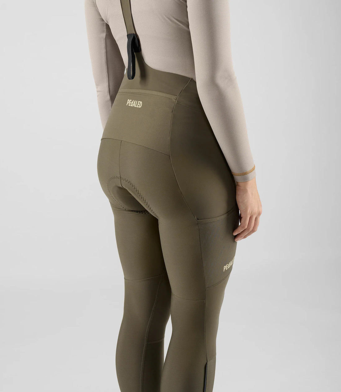 Pedaled Odyssey Women's Tight Thermo Trägerhose Military Green
