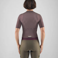 Pedaled Women's Odyssey Delta Jersey Radtrikot Burgundy